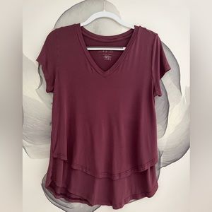 Latched mama v neck boyfriend nursing tee